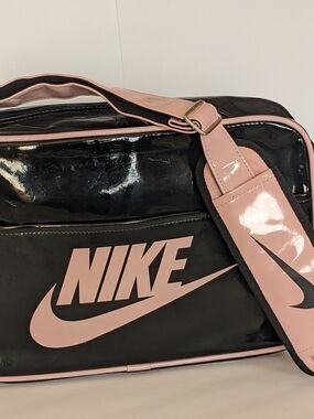 Nike 90's Y2K Pink And Black Crossbody Bag